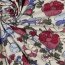 Baumwolljersey große Blumen - creme