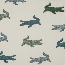 Baumwolljersey Krokodil - creme