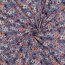 Baumwollpopeline Digital Blumen - himmelblau