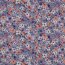 Baumwollpopeline Digital Blumen - himmelblau