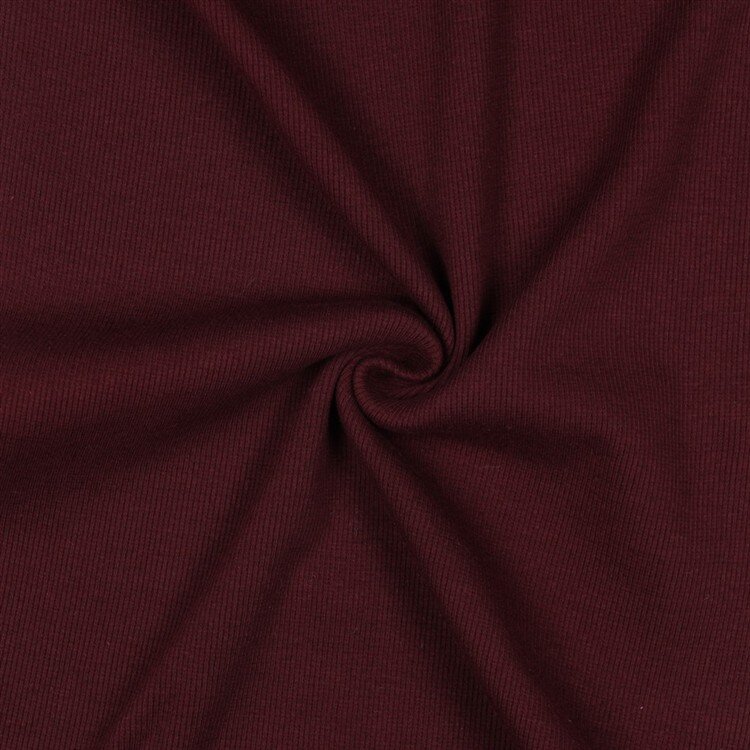 Ripp Strickbündchen Organic - dunkeltraube