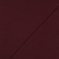 Ripp Strickbündchen Organic - dunkeltraube