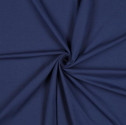 Baumwolljersey *Vera* - jeansblau