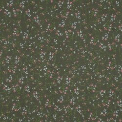 Chiffon Blumen - gurkengrün