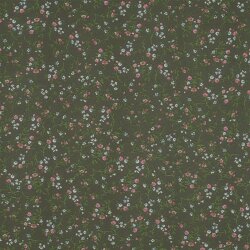 Chiffon Blumen - gurkengrün