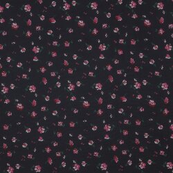 Chiffon Blumen - dunkelblau