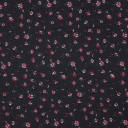Chiffon Blumen - dunkelblau