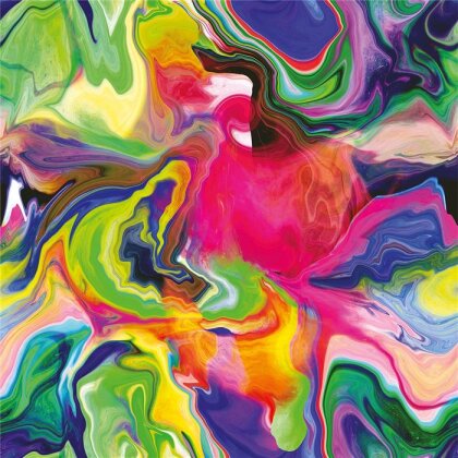 Polyesterjersey Digitaltal aquarell Farbverlauf - pink