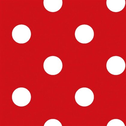 Modestoff Dekostoff Dots - rot/weiss