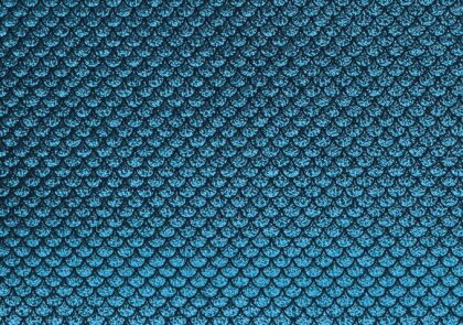 Folienjersey Meerjungfrauschuppen Hologramm Uni - blau