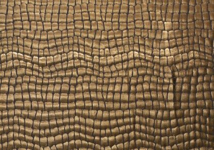 Folienjersey Reptiloptik Uni - gold