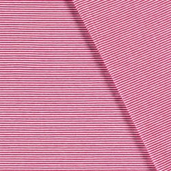 Baumwolljersey   Streifen 1mm - pink