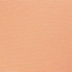 Baumwolljersey   Streifen 1mm - orange