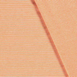 Baumwolljersey   Streifen 1mm - orange