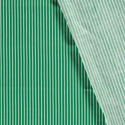 Baumwollpopeline Streifen - grasgrün