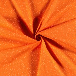 Baumwollpopeline Sprenkel - orange