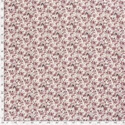 Baumwolljersey Aquarell Blumen - creme