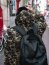 Softshell Digital Batikmuster - schwarz