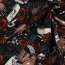 French Terry Digital Tattooherz mit Rosen - schwarz