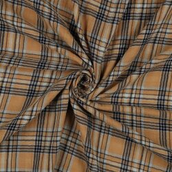 Musselin Karomuster 2-SIDE - MULTI COLOR L.BROWN
