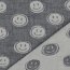 Musselin Smiley 2-SIDE - dunkelblaublau/creme