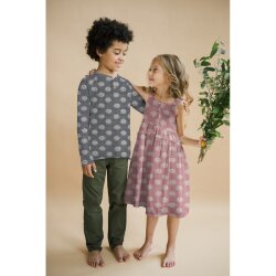 Musselin Smiley 2-SIDE - pink / ECRU