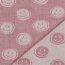 Musselin Smiley 2-SIDE - pink / ECRU