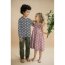 Musselin Smiley 2-SIDE - pink / ECRU