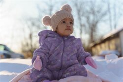 Kunstfell mit TULE MULTI COLOUR - schattenblau