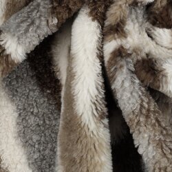 Teddystoff MULTI Streifen - sand