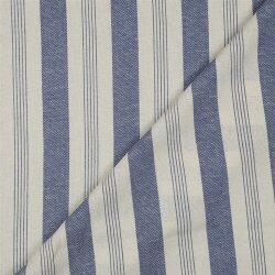 LINEN YARN DYED Streifen - blau