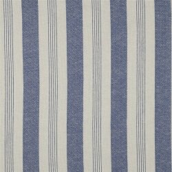 LINEN YARN DYED Streifen - blau