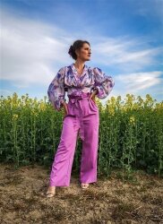 Baumwollsatin - schwarz