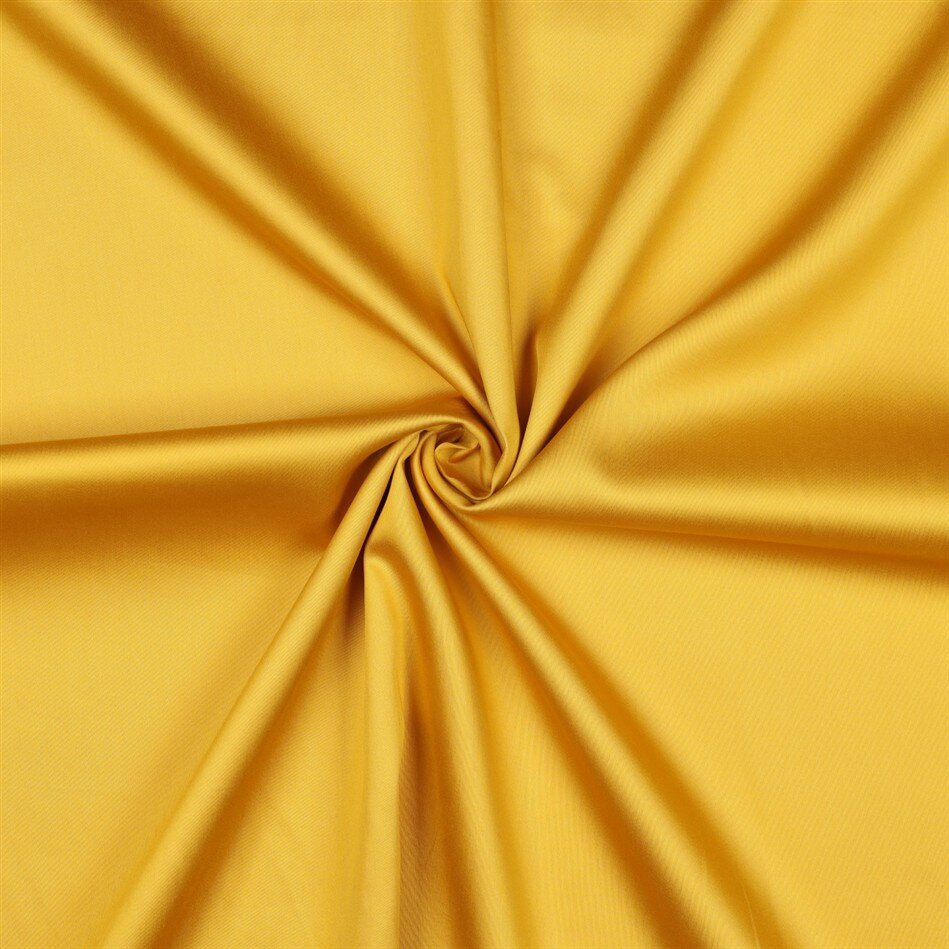 Baumwollsatin - zitronengelb