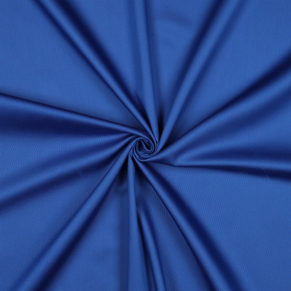 Baumwollsatin - dunkelkobaltblau