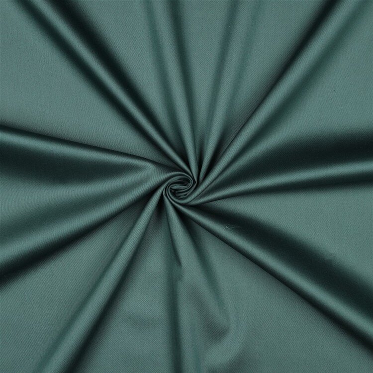 Baumwollsatin - dunkelgrün