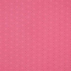 Musselin Bestickt Blumen - pink