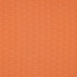 Musselin Bestickt Blumen - orange