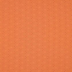 Musselin Bestickt Blumen - orange