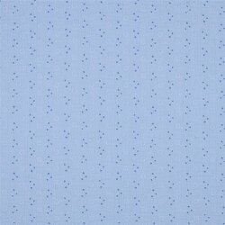 Musselin Bestickt Blumen - hellblau