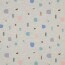 Baumwolljersey bunte Formen - creme meliert