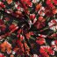 Viskose Jersey Digital Blumen - schwarz