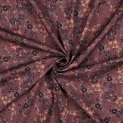 Viskose Jersey Digital Blumen - quarzrosaWOOD