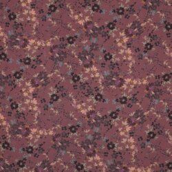 Viskose Jersey Digital Blumen - quarzrosaWOOD