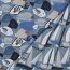 Canvas Digital Fische - jeansblau
