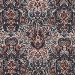 Canvas Digital Ornamente - indigoblau