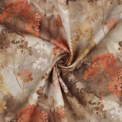 Canvas Digital Blumen im Wald - karamell