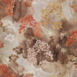 Canvas Digital Blumen im Wald - karamell