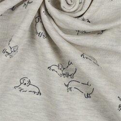 Ganzjahressweat  Hunde - creme meliert