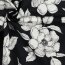 Canvas Digital Blumen - schwarz